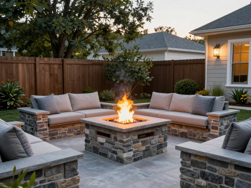 Build a Cozy DIY Fire Pit Patio